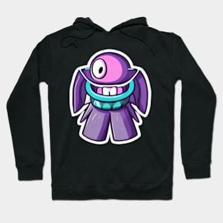 One-eyed sticker Hoodie